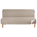 Futon Sofa Armless Slipcovers Reversible Quilted Water Resistant Protector