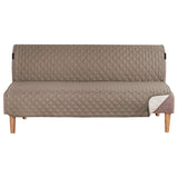 Futon Sofa Armless Slipcovers Reversible Quilted Water Resistant Protector