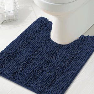 Toilet Mat U Shaped Bathroom Rug Bath Mat for Bathroom Non Slip Extra Soft Rug - (1 Piece - 50cm x 50cm U Shape)