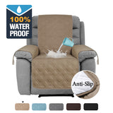 100% Waterproof Recliner Chair Cover with Non Slip Strap Slip Cover for Recliner