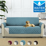 Sofa Covers Couch Cover Protector Water Prevent Quilted Slip Covers with Strap