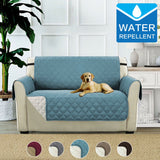 Sofa Covers Couch Cover Protector Water Prevent Quilted Slip Covers with Strap