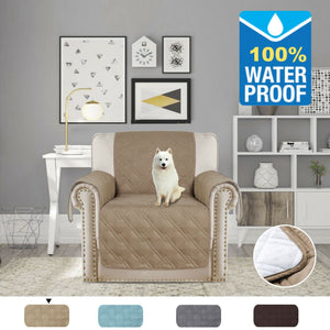 100% Waterproof Sofa Slipcover Non slip Sofa Couch Cover Pet Friendly Quilted