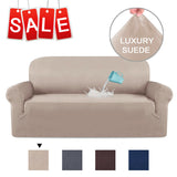 Water Repellent Stretch Suede Sofa Covers Couch Covers Slip Covers Soft Non Slip