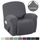 Stretch Recliner Cover 1-Piece Thick Soft  Jacquard Recliner Chair Slip Cover