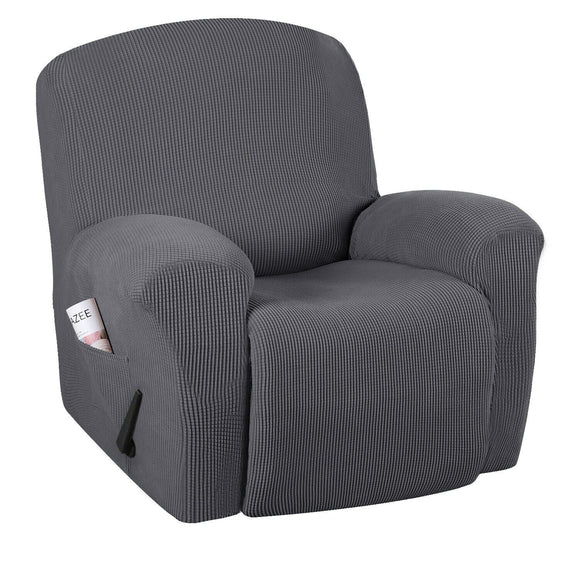 Stretch Recliner Cover 1-Piece Thick Soft  Jacquard Recliner Chair Slip Cover