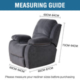 Stretch Recliner Cover 1-Piece Thick Soft  Jacquard Recliner Chair Slip Cover