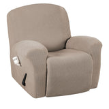 Stretch Recliner Cover 1-Piece Thick Soft  Jacquard Recliner Chair Slip Cover