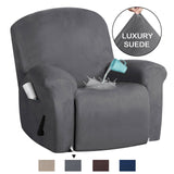 Suede Recliner Sofa Cover Non Slip Stretch Recliner Chair Slip Cover