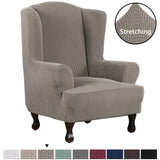 Stretch Wingback Chair Cover Rich Jacquard Wing Chair Covers Form Fit Washable