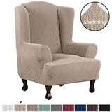 Stretch Wingback Chair Cover Rich Jacquard Wing Chair Covers Form Fit Washable