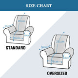 100% Waterproof Recliner Chair Cover with Non Slip Strap Slip Cover for Recliner