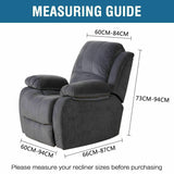 Velvet Stretch Recliner Chair Covers Slip Covers Feature Thick Velour Material