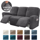 Stretch Recliner Sofa Covers Couch Cover Velvet Slipcovers for Reclining Couchs