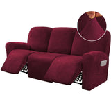 Stretch Recliner Sofa Covers Couch Cover Velvet Slipcovers for Reclining Couchs