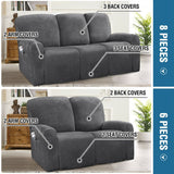 Stretch Recliner Sofa Covers Couch Cover Velvet Slipcovers for Reclining Couchs