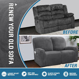 Stretch Recliner Sofa Covers Couch Cover Velvet Slipcovers for Reclining Couchs