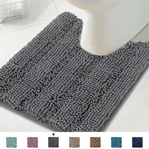 Toilet Mat U Shaped Bathroom Rug Bath Mat for Bathroom Non Slip Extra Soft Rug