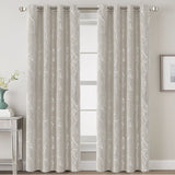 2x Blackout Foil Print Twig Tree Branch Curtain Drapes for Living Bedroom