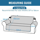 Smarcute Thick Velvet Sofa Cover Washable Furniture Protector  for 3 Seater