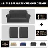 Microfiber Stretch Sofa Covers Couch Covers Slipcovers with Elastic Bottom