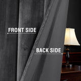 2x Luxury Velvet Blockout Curtains Thick Soft Window Curtain Draperies 1 Pair