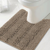 Toilet Mat U Shaped Bathroom Rug Bath Mat for Bathroom Non Slip Extra Soft Rug - (1 Piece - 50cm x 50cm U Shape)