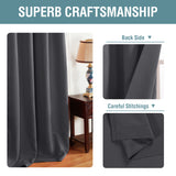 2X Blockout Curtains Blackout Window Curtain Draperies Pair Eyelet for Bedroom