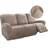 Recliner Sofa Cover for 2/3 Seater Velvet Couch Covers for Reclining Couch Cover