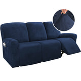 Recliner Sofa Cover for 2/3 Seater Velvet Couch Covers for Reclining Couch Cover