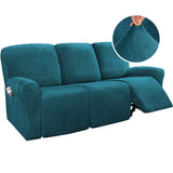 Recliner Sofa Cover for 2/3 Seater Velvet Couch Covers for Reclining Couch Cover