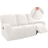 Recliner Sofa Cover for 2/3 Seater Velvet Couch Covers for Reclining Couch Cover