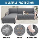 Sofa Cover L Shape Non-Slip Water Resistant Protector For Sectional Sofa Chaise