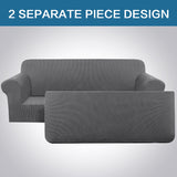 2 Pieces Style Stretch Sofa Cover Couch Cover Slip Cover Small Jacquard Soft