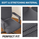 Office Chair Cover Stretch Cover Slip Cover with Armrest Modern Simplism Soft