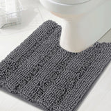 Toilet Mat U Shaped Bathroom Rug Bath Mat for Bathroom Non Slip Extra Soft Rug - (1 Piece - 50cm x 50cm U Shape)