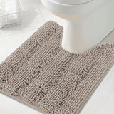 Toilet Mat U Shaped Bathroom Rug Bath Mat for Bathroom Non Slip Extra Soft Rug - (1 Piece - 50cm x 50cm U Shape)