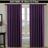 Blockout Rod Pocket Curtains Pair Blackout Thick Curtains for Bedroom Livingroom