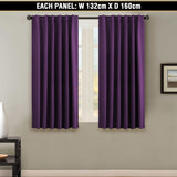 2x Blockout Curtains Blackout Curtain Draperies for Bedroom Living-2 Hanging way