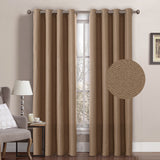 Home Decor Thermal Insulated Solid Linen Curtain Panel, set of 1 panel