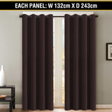 2X Blockout Curtains Blackout Window Curtain Draperies Pair Eyelet for Bedroom