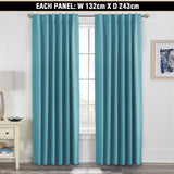 2x Blockout Curtains Blackout Curtain Draperies for Bedroom Living-2 Hanging way