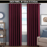 2x Blockout Curtains Blackout Curtain Draperies for Bedroom Living-2 Hanging way