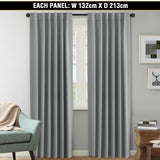 2x Blockout Curtains Blackout Curtain Draperies for Bedroom Living-2 Hanging way