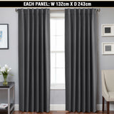 2x Blockout Curtains Blackout Curtain Draperies for Bedroom Living-2 Hanging way