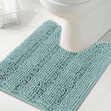 Toilet Mat U Shaped Bathroom Rug Bath Mat for Bathroom Non Slip Extra Soft Rug - (1 Piece - 50cm x 50cm U Shape)