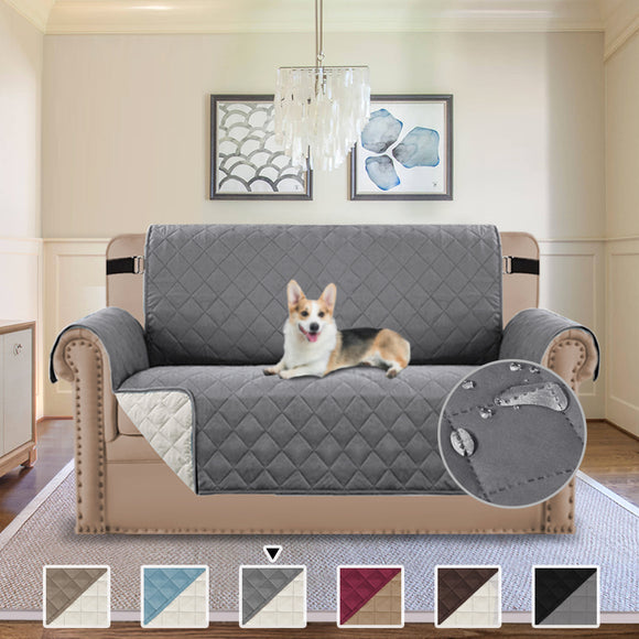 Sofa Protector for Dogs/Cats/Pets Sofa Slipcover with Non Slip Elastic Strap