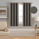 Home Decor Thermal Insulated Solid Linen Curtain Panel, set of 1 panel