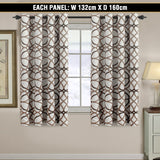 1 Pair Curtains Blockout Eyelet Living Room Curtains for Bedroom, Soft and Thick