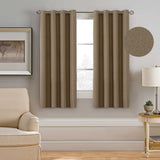 Home Decor Thermal Insulated Solid Linen Curtain Panel, set of 1 panel